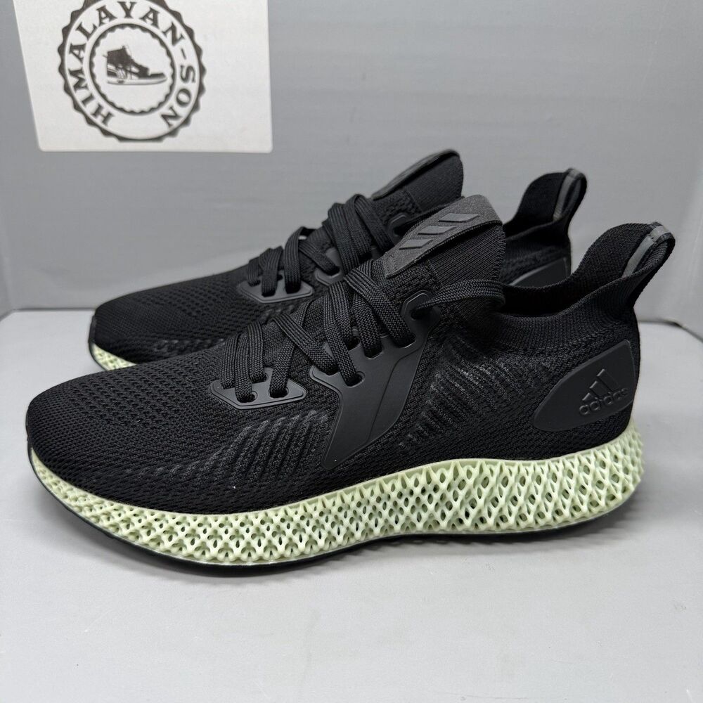 Adidas Alphaedge 4D Parley Black Green Running Shoes Men’s Size 7.5 EF3453